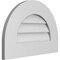 Ekena Millwork Round Top Surface Mount PVC Gable Vent: Non-Functional, w/ 3-1/2"W x 1"P Standard Frame, 20"W x 14"H GVPRT20X1401SN - alternate 4